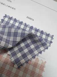 3SG016 بوبلين قطني بمربعات[نسيج / قماش] Chambray صور إضافية