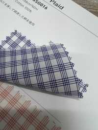 3SG016 بوبلين قطني بمربعات[نسيج / قماش] Chambray صور إضافية