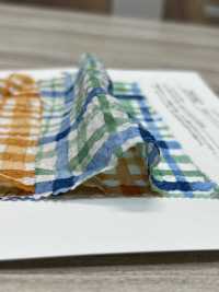 28102 طباعة مربعات موجة Miracle Wave على لاون 80s[Textile / Fabric] SUNWELL صور إضافية