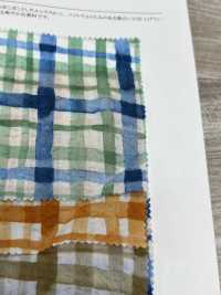 28102 طباعة مربعات موجة Miracle Wave على لاون 80s[Textile / Fabric] SUNWELL صور إضافية