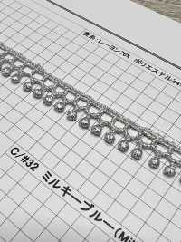 25902S ياقة أميرة كيميائية لاميه فضية[دانتيل] Kyowa Lace صور إضافية
