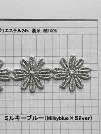 25903S ياقة أميرة كيميائية لاميه فضية[دانتيل] Kyowa Lace صور إضافية