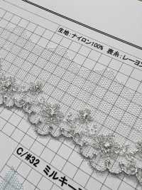 24903S ياقة برنسيس كيميائية لاميه فضية[Lace] Kyowa Lace صور إضافية