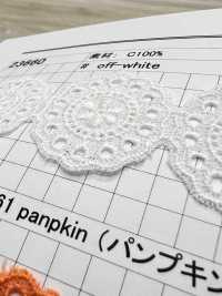23660 دانتيل كيميائي ضيق العرض Kyowa Lace صور إضافية