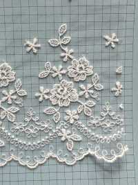 T24371-T15 دانتيل تول شفاف مطرز Kyowa Lace صور إضافية