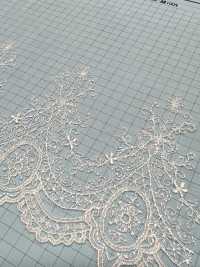 24386-T15 دانتيل تول شفاف مطرز Kyowa Lace صور إضافية