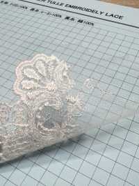24389-T15 دانتيل تول شفاف مطرز Kyowa Lace صور إضافية