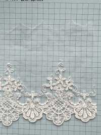 24389-T15 دانتيل تول شفاف مطرز Kyowa Lace صور إضافية