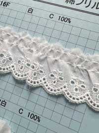 3616F دانتيل كشكش قطني Kyowa Lace صور إضافية