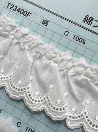 T23400F دانتيل كشكش قطني Kyowa Lace صور إضافية
