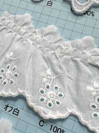 23422F دانتيل كشكش قطني Kyowa Lace صور إضافية