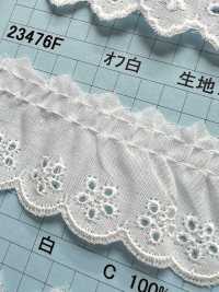 23476F دانتيل كشكش قطني Kyowa Lace صور إضافية
