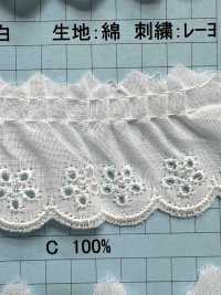 23476F دانتيل كشكش قطني Kyowa Lace صور إضافية