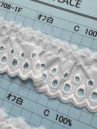 23708-1F دانتيل قطني مكشكش[Lace] Kyowa Lace صور إضافية