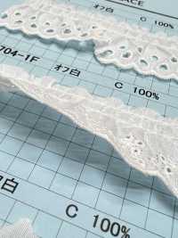 23704-1F دانتيل كشكش قطني Kyowa Lace صور إضافية