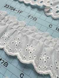 23704-1F دانتيل كشكش قطني Kyowa Lace صور إضافية