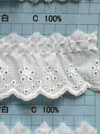 23704-1F دانتيل كشكش قطني Kyowa Lace صور إضافية