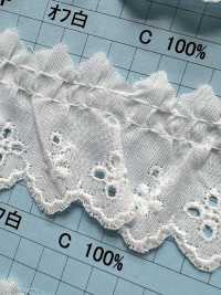 8265-1F دانتيل كشكشي قطني Kyowa Lace صور إضافية