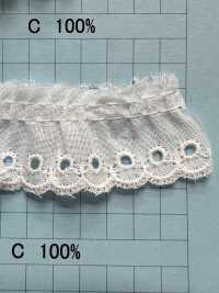 3302-1F دانتيل كشكش قطني Kyowa Lace صور إضافية