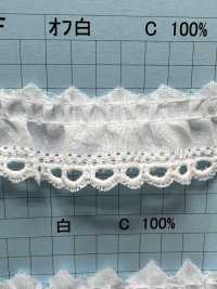 8086-1F دانتيل كشكشة قطني Kyowa Lace صور إضافية