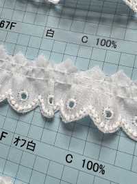 8367F دانتيل كشكش قطني Kyowa Lace صور إضافية