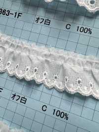 8363-1F دانتيل كشكش قطني Kyowa Lace صور إضافية