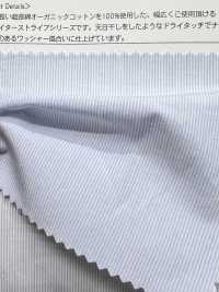 OGN-1611ST قماش تايبرايتر عضوي فاخر مخطط[Textile / Fabric] TIPICO (Kuwamura Textile) صور إضافية