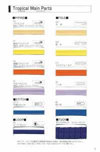 7100-3F 7100 شريط ثلاثي الطي Tropical[Ribbons, Tapes, And Cords] STAR BRAND (Hoshika) صور إضافية