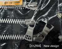 5-N-E-C WALDES® سحاب عتيق من فضة نيكل، المقاس 5، بشريط بوليستر، طرف مغلق[Zipper] Asahi Fastener صور إضافية