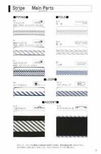 2400-R 2400 حلقة مخططة بنسج مختلط، بدون قلب[Ribbons, Tapes, And Cords] STAR BRAND (Hoshika) صور إضافية