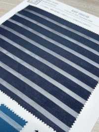 KKF2940-58 شيفون بخطوط أفقية بعرض واسع[Textile / Fabric] Uni Textile (Komon Kobo) صور إضافية