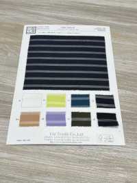 KKF2940-58 شيفون بخطوط أفقية بعرض واسع[Textile / Fabric] Uni Textile (Komon Kobo) صور إضافية