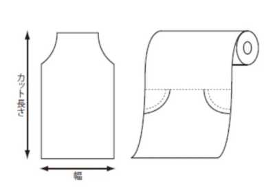 41924 غطاء رول مسطح من PE 500mm X 1500mm