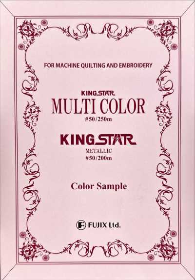 FUJIX-SAMPLE-27 بطاقة عينات معدنية متعددة الألوان King Star