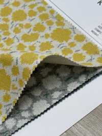 8025-1865-2 قماش محبوك جاكار ثلاثي الألوان بنقشة زهور صغيرة كثيفة[Textile / Fabric] HOKKOH صور إضافية