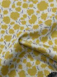 8025-1865-2 قماش محبوك جاكار ثلاثي الألوان بنقشة زهور صغيرة كثيفة[Textile / Fabric] HOKKOH صور إضافية