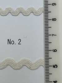 UR-3507 جديلة متعرجة من القطن العضوي[الأشرطة، والأشرطة القماشية، والحبال] UNITED RIBBONS صور إضافية