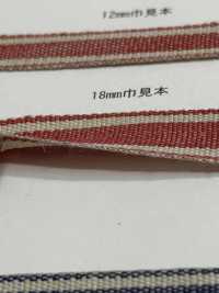 UR-3589 كتان مخطط[الأشرطة، والأشرطة القماشية، والحبال] UNITED RIBBONS صور إضافية