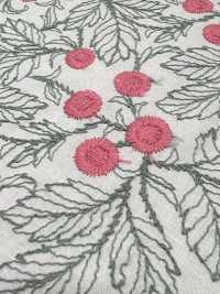 4025-1840-1 قماش لاون قطني مطرز بنقشة زهور[Textile / Fabric] HOKKOH صور إضافية