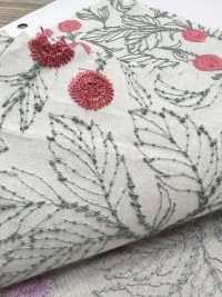 4025-1840-1 قماش لاون قطني مطرز بنقشة زهور[Textile / Fabric] HOKKOH صور إضافية