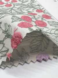 4025-1840-1 قماش لاون قطني مطرز بنقشة زهور[Textile / Fabric] HOKKOH صور إضافية