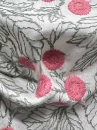 4025-1840-1 قماش لاون قطني مطرز بنقشة زهور[Textile / Fabric] HOKKOH صور إضافية