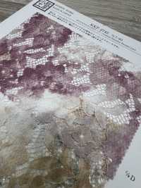 KKP2745-D7-83 دانتيل راشيل بوليستر بطباعة متعددة الألوان[نسيج / قماش] Uni Textile (Komon Kobo) صور إضافية