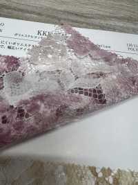 KKP2745-D7-83 دانتيل راشيل بوليستر بطباعة متعددة الألوان[نسيج / قماش] Uni Textile (Komon Kobo) صور إضافية