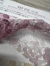 KKP2745-D7-83 دانتيل راشيل بوليستر بطباعة متعددة الألوان[نسيج / قماش] Uni Textile (Komon Kobo) صور إضافية