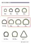 D-RING3 حلقة نصف قمر للكلاب