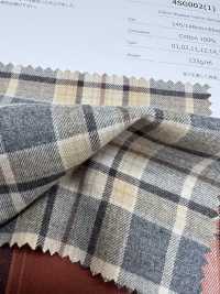 4SG002(1) تويل قطني ممشط بنقشة مربعات[Textile / Fabric] Chambray صور إضافية
