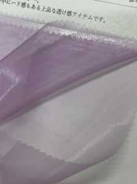 KKF4009-W أورغانزا شامبراي ناعم بعرض واسع[Textile / Fabric] Uni Textile (Komon Kobo) صور إضافية