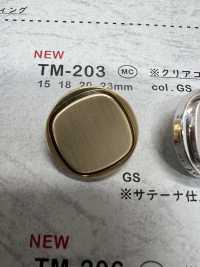 TM-203 زر معدني، ساق خلفية، طلاء شفاف[أزرار] DAIYA BUTTON صور إضافية