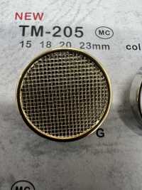TM-205 زر معدني، بظهر بساق، بحافة[أزرار] DAIYA BUTTON صور إضافية